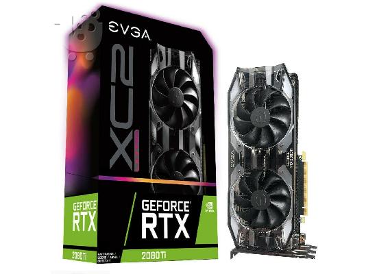 PoulaTo: EVGA GeForce RTX 2080 Ti Black Gaming 11 GDDR6 Dual HDB Ανεμιστήρες & Κάρτα γραφικών LED RGB (WHATSAPP: 15024962251)